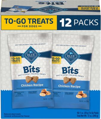 To-Go Bits Tasty Chicken Recipe Dog Treats, 12 count