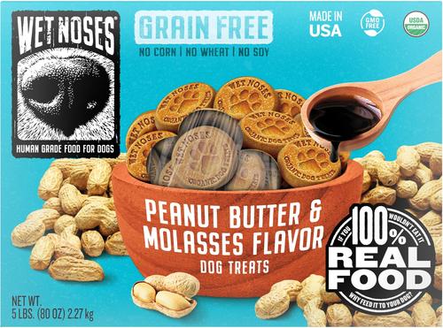 Grain-Free Peanut Butter & Molasses Flavor Dog Treats, 5-lb box
