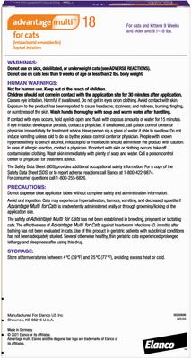 Topical Solution for Cats, 9.1-18 lbs, (Purple Box), 6 Doses (6-mos. supply)