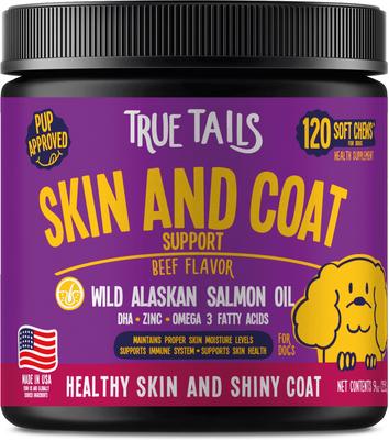 Skin & Coat Beef Flavored Skin & Coat Supplement for Dogs, 120 count