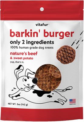 Barkin' Burger Wild Alaskan Salmon Dehydrated Dog Treats, 5-oz bag