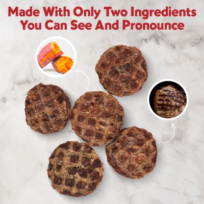 Barkin Burger Nature's Beef Dehydrated Dog Treats, 5-oz bag