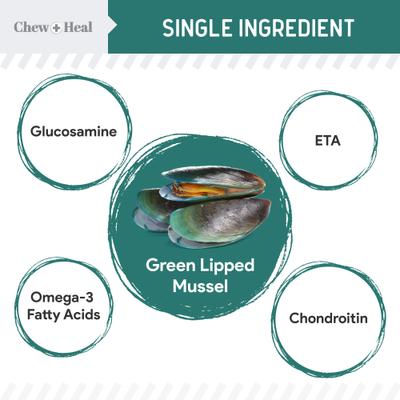 Green Lipped Mussel Powder Joint & Ligament Health Supplement for Dogs & Cats, 2-oz jar