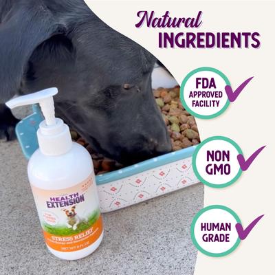 Stress Relief Dog Supplement, 8-fl oz bottle