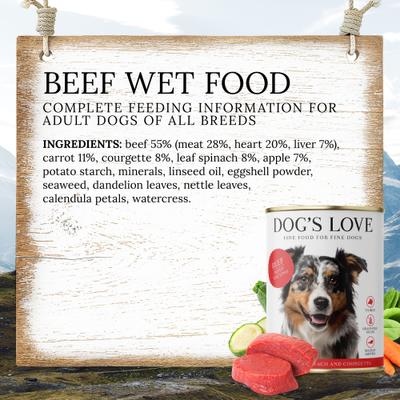 Super Premium Natural Single Protein Limited Ingredient Adult Classic Beef Canned Dog Food, 14.1-oz can, 6 count