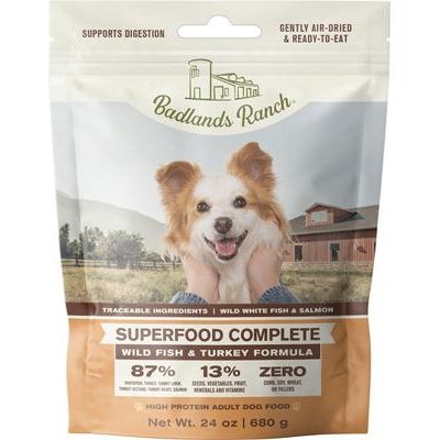 Alimento para perros Superfood Complete Variety Pack, sin cereales, secado al aire, bolsa de 11.5 oz, caja de 3