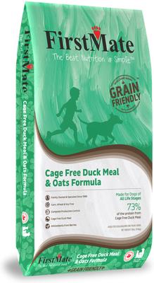 Grain Friendly Cage Free Duck Meal & Oats Formula Dry Dog Food, 25-lb bag