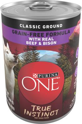 SmartBlend Grain-Free True Instinct Classic Ground with Real Turkey & Venison Canned Dog Food, 13-oz, case of 12