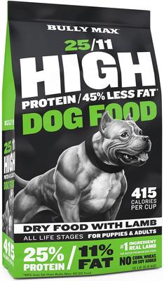25/11 High Protein Low Fat Lamb Dry Dog Food, 15-lb bag