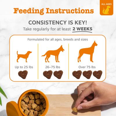Stay Green Bites, Neutralizador de Orina y Suplemento Digestivo, Perros 90 chews