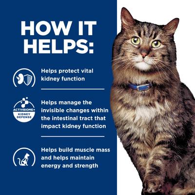 k/d Kidney Care Early Support with Chicken Dry Cat Food, 4-lb bag