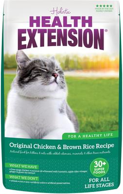 Chicken & Brown Rice Recipe Dry Cat Food, 4-lb bag
