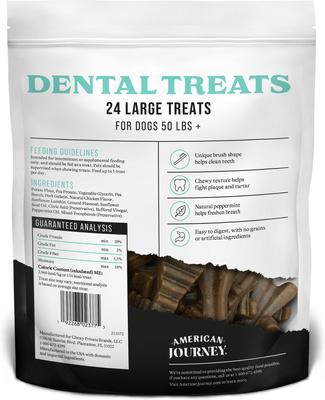 Grain-Free Large Dental Dog Treats Mint Flavor, 24 count