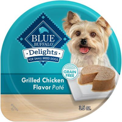 Divine Delights Grilled Chicken Flavor Pate Dog Food Trays, 3.5-oz, case of 12