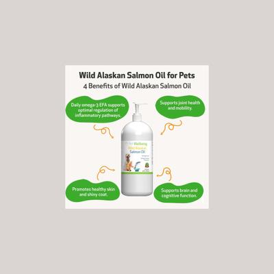 Wild Alaskan Salmon Oil Liquid Supplement for Dogs, 16-oz bottle