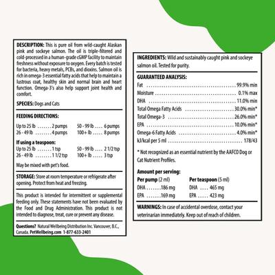 Wild Alaskan Salmon Oil Liquid Supplement for Dogs, 16-oz bottle