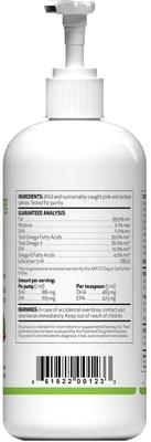 Wild Alaskan Salmon Oil Liquid Supplement for Dogs, 16-oz bottle