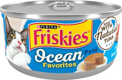 Ocean Favorites Tuna, Brown Rice & Peas Pate Wet Cat Food, 5.5-oz can, case of 24