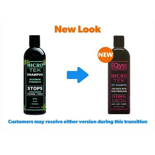 Champú para perros y gatos Micro-Tek, botella de 16 onzas líquidas