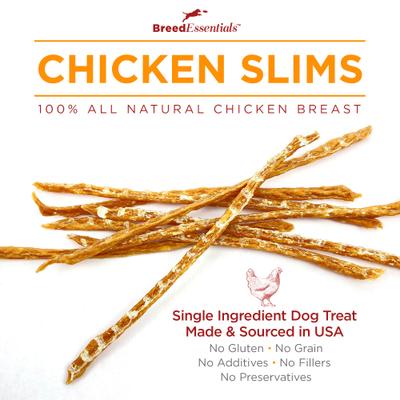 Bulldog Chicken Slims Grain-Free Dog Treats, 6-oz can