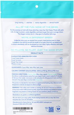 Yak Dental Chews Himalayan Cheese Dog Treats, 5 count