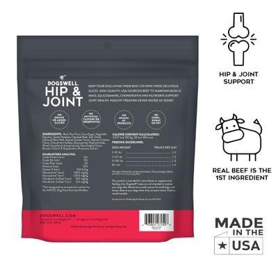Hip & Joint Slices Functional Beef Soft & Chewy Dog Treats, 8-oz bag