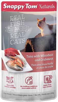 Naturals Tuna with Whitebait & Crabmeat Cat Food Pouches, 3.5-oz, case of 12