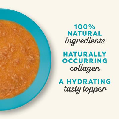 Fish Bone Broth with Tuna Fillet in Broth Wet Cat Food, 3-oz pouch, case of 12