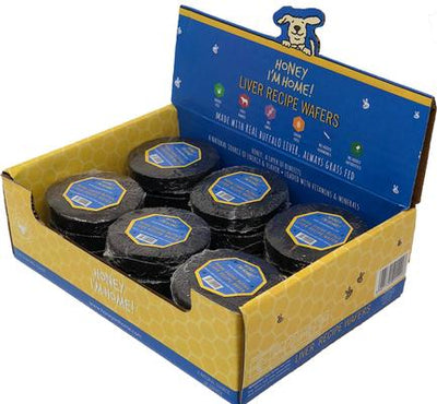 ! Liver Recipe Wafers Buffalo Recipe Grain-Free Dog Treats, 18 count