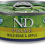 N&D Prime Boar & Apple Grain-Free Wet Cat Food, 2.46-oz can, case of 24