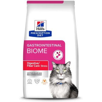 Alimento seco para gatos Gastrointestinal Biome Stress Digestive/Fiber Care con pollo, bolsa de 8.5 lb