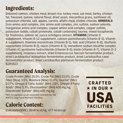 Healthy Grains Real Salmon & Brown Rice Recipe with Ancient Grains Dry Dog Food, 4-lb bag