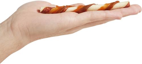 DogLicious Chicken & Pork Wrapped Twist Rawhide Sticks Dog Treats, 10 count