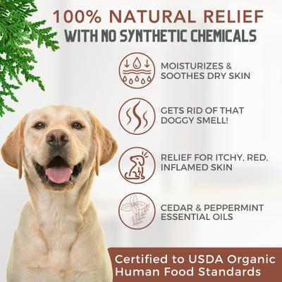 Cedar Peppermint & Organic Coconut Oil Dog Conditioning Shampoo, 16-fl oz bottle