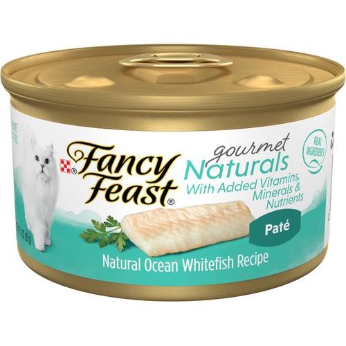 Comida enlatada para gatos Gourmet Naturals Trout & Tuna Recipe Pate, 3 oz, caja de 12