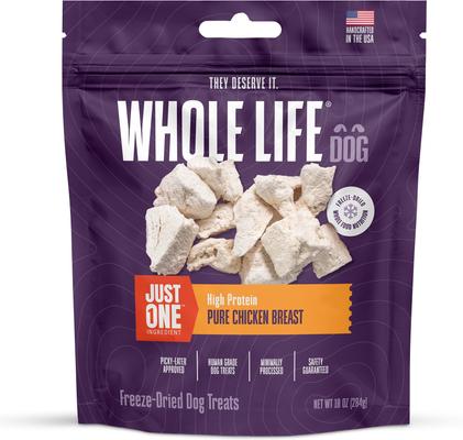 Just One Ingredient Pure Chicken Breast Freeze-Dried Dog & Cat Treats, 21-oz bag