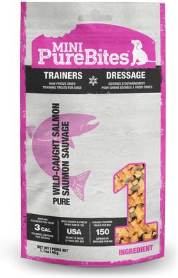Mini Trainers Salmon Raw Freeze-Dried Dog Treats, 1.7-oz bag