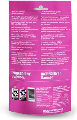 Mini Trainers Salmon Raw Freeze-Dried Dog Treats, 1.7-oz bag
