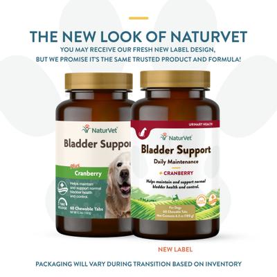 Bladder Support Plus Cranberry Chewable Tablets Urinary Supplement for Dogs, 60 count
