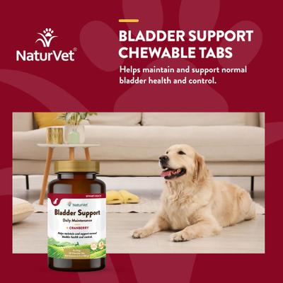 Bladder Support Plus Cranberry Chewable Tablets Urinary Supplement for Dogs, 60 count