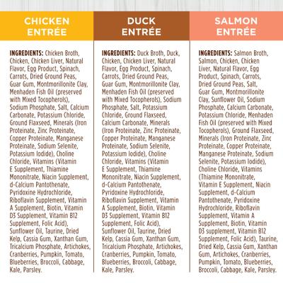 Chicken, Duck & Salmon Entree Variety Pack Grain-Free Flaked Wet Cat Food, 3-oz can, case of 12