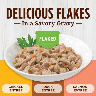 Chicken, Duck & Salmon Entree Variety Pack Grain-Free Flaked Wet Cat Food, 3-oz can, case of 12