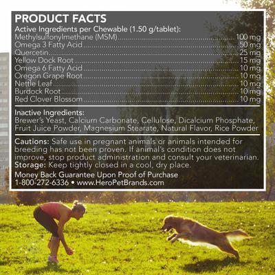 Shed+Itch Healthy Coat Chewable Tablets Skin & Coat Supplement for Dogs, 150 count