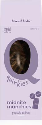 Quirkies Midnite Munchies Peanut Butter Dog Treat, 12-oz bag