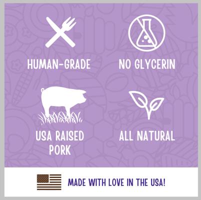 Bundle: Variety Pack - Full Moon Natural Cuts Sliced Pork Jerky Human-Grade Dog Treats, Chicken Jerky & Beef Flavors