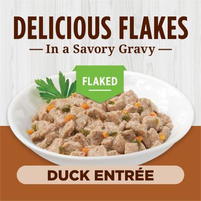 Duck Entree Grain-Free Flaked Wet Cat Food, 5.5-oz can, case of 12