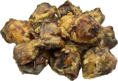 Golosinas masticables para perros con huesos de rótula de res carnosos, grandes, 3 unidades