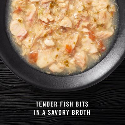 Landmark Broths Salmon, Tomatoes & Kale Recipe Wet Cat Food Complement Pouches, 1.4-oz case of 16