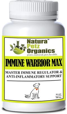 IMMUNE WARRIOR MAX MEAL TOPPER* MASTER BLEND Immune Regulator & Anti-Inflammatory Support* Dog Supplement, 4-oz jar