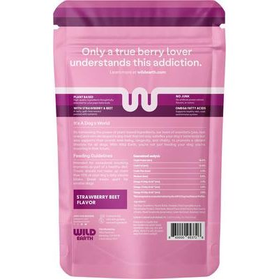 Snacks crujientes de proteína para perros con sabor a fresa y remolacha Koji, bolsa de 5 oz